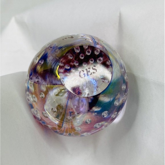 Glass Eye Studio GES 1999 Egg Paperweight - Picture 8 of 10